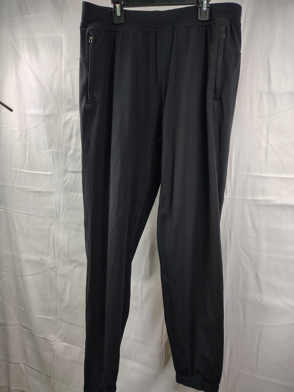 Lululemon Men’s Size Large Black Surge Jogger Pants Ankle Zip Running Athletic